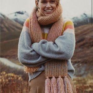 Anthropologie Celeste Ribbed Scarf